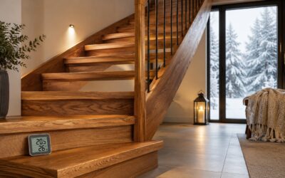 Holztreppe im Winter richtig pflegen: Wie verändert trockene Heizungsluft das Holz meiner Treppe?